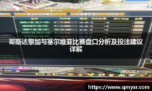 哥斯达黎加与塞尔维亚比赛盘口分析及投注建议详解